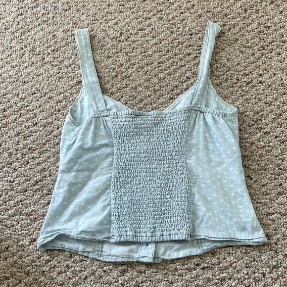 SALE Mimi Chica Button Down Crop corset Tank - Picture 4 of 6